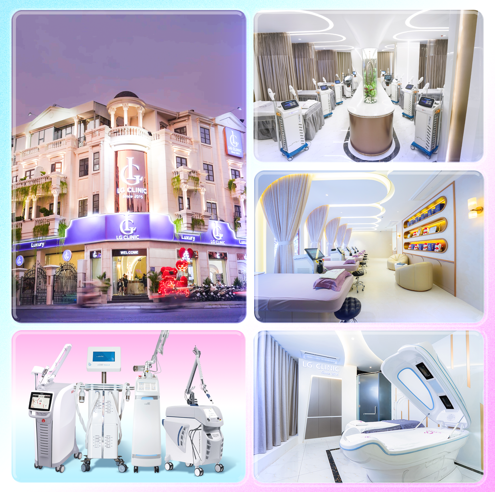 cơ sở vật chất hiện đại tại lg spa training center