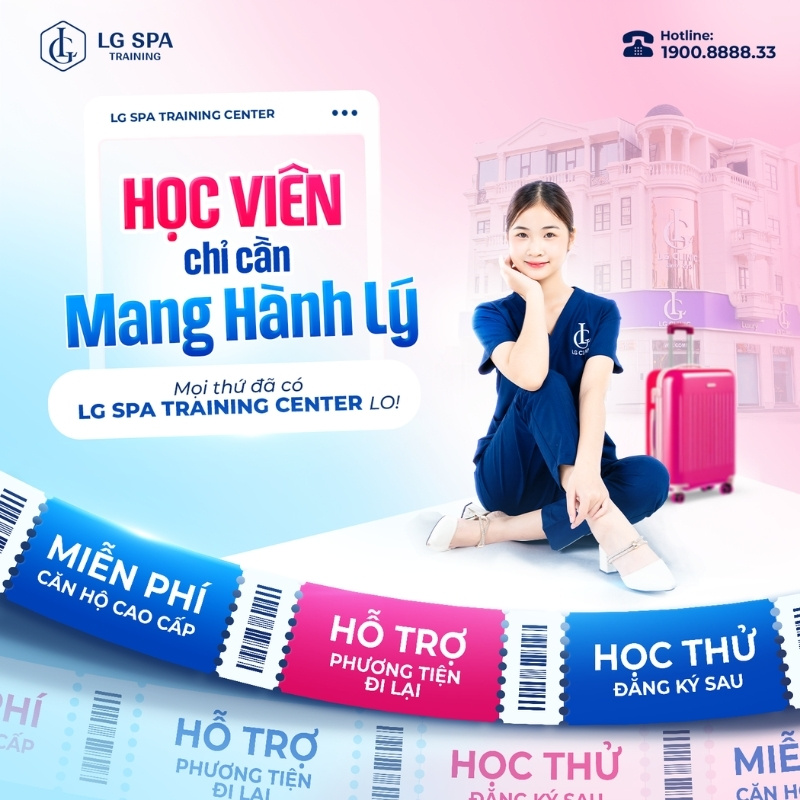 hỗ trợ chỗ ở phương tiện đi lại, học lại cho học viên đăng ký khóa học