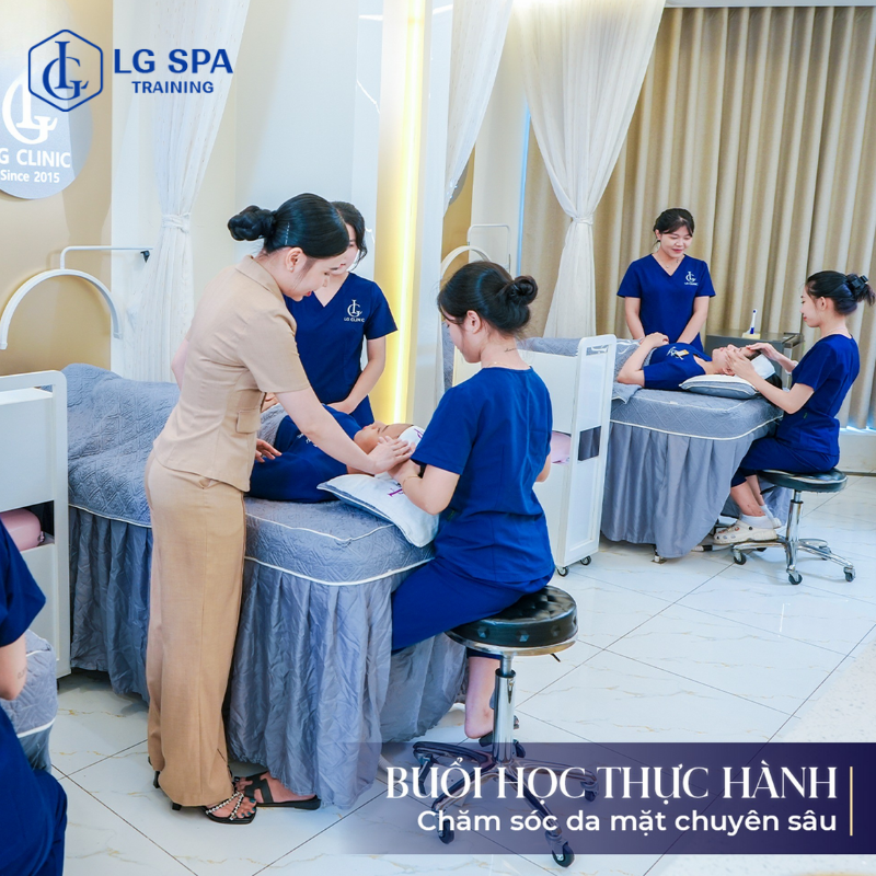 học thực hành 1-1 tại lg spa training center
