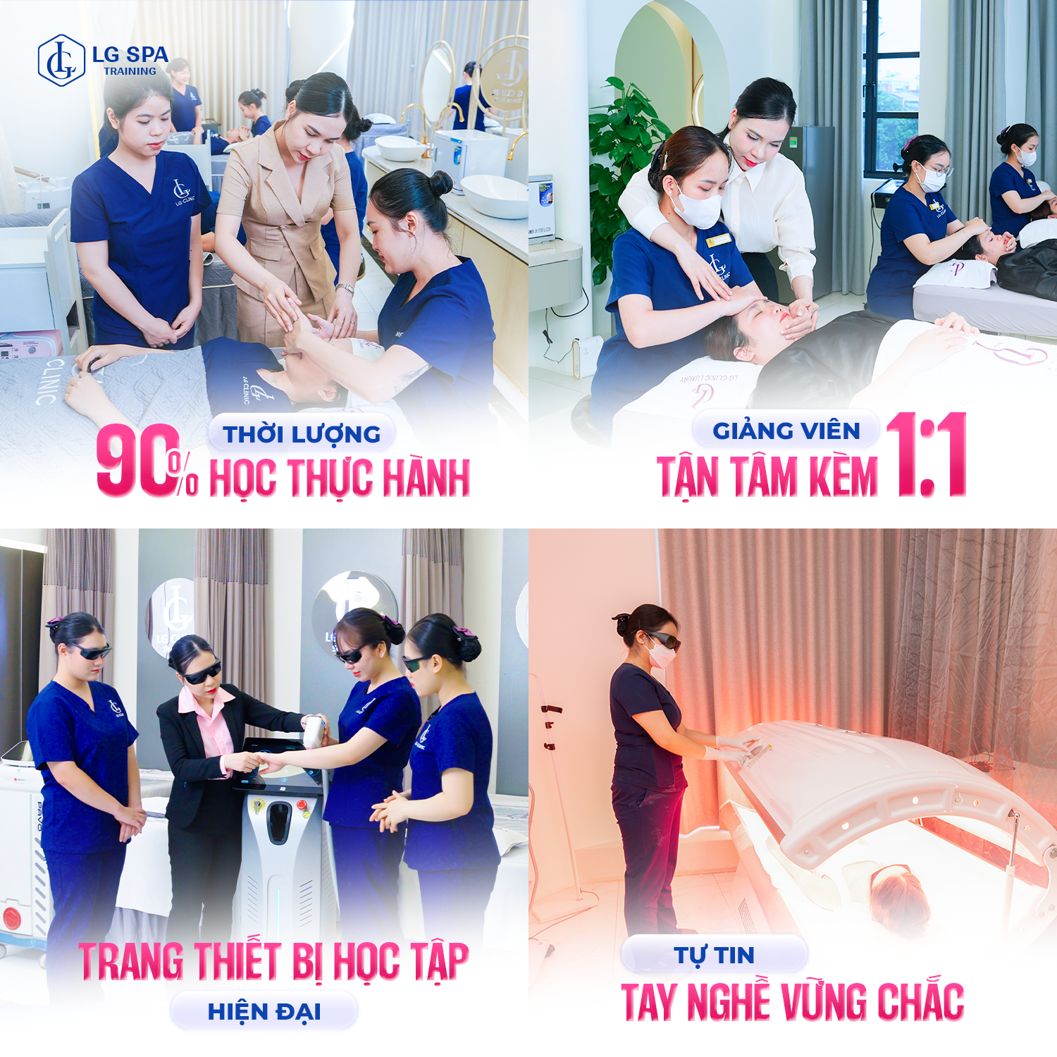 Ưu điểm khóa học spa chuyên nghiệp taị LG Spa Training Center