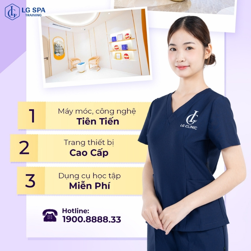 học nghề spa tại lg spa training center