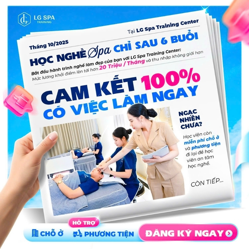 nên học nghề spa tại lg spa training center
