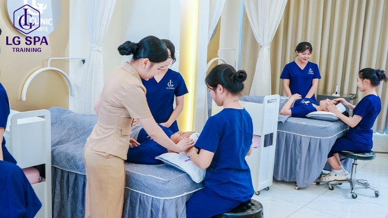 23 tuổi học nghề spa tại lg spa training center