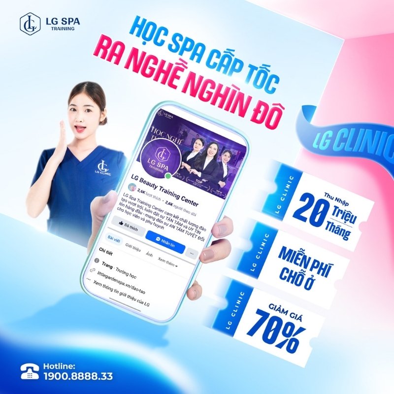 học spa tại lg spa training center ở tuổi 16